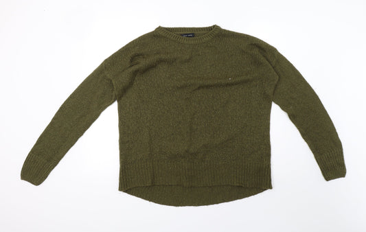 newlook Womens Green  Knit Pullover Sweatshirt Size M