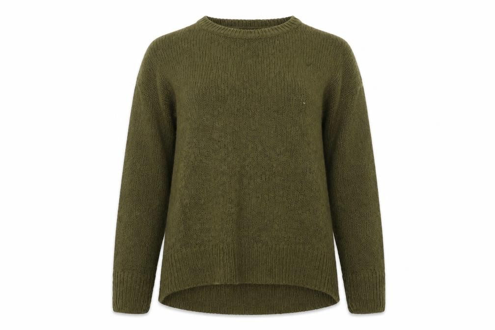 newlook Womens Green  Knit Pullover Sweatshirt Size M