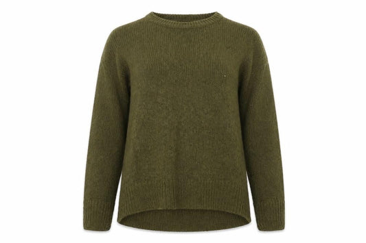 newlook Womens Green  Knit Pullover Sweatshirt Size M