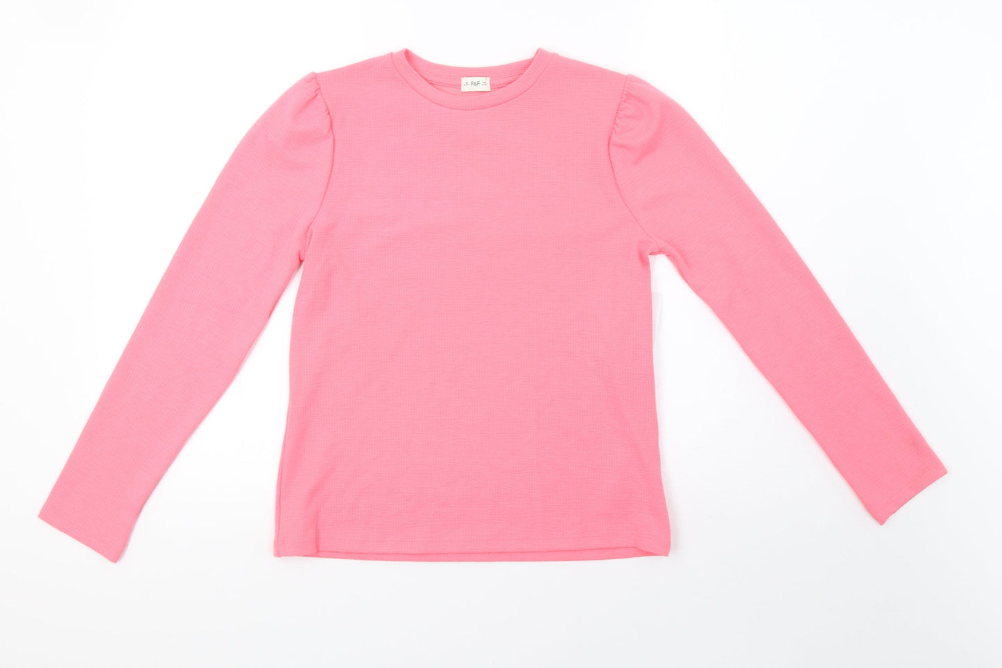 F&F Girls Pink   Pullover Sweatshirt Size 12-13 Years