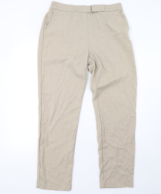Marks and Spencer Womens Beige   Trousers  Size 14 L32 in