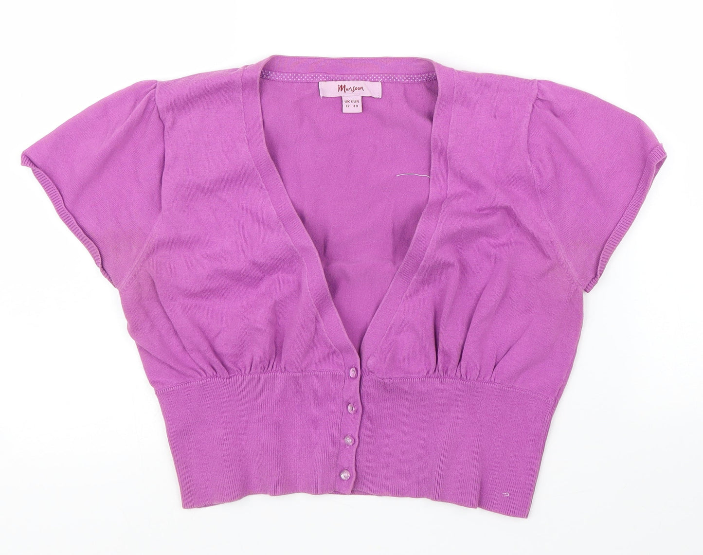 Monsoon Womens Purple   Cardigan Jumper Size 14