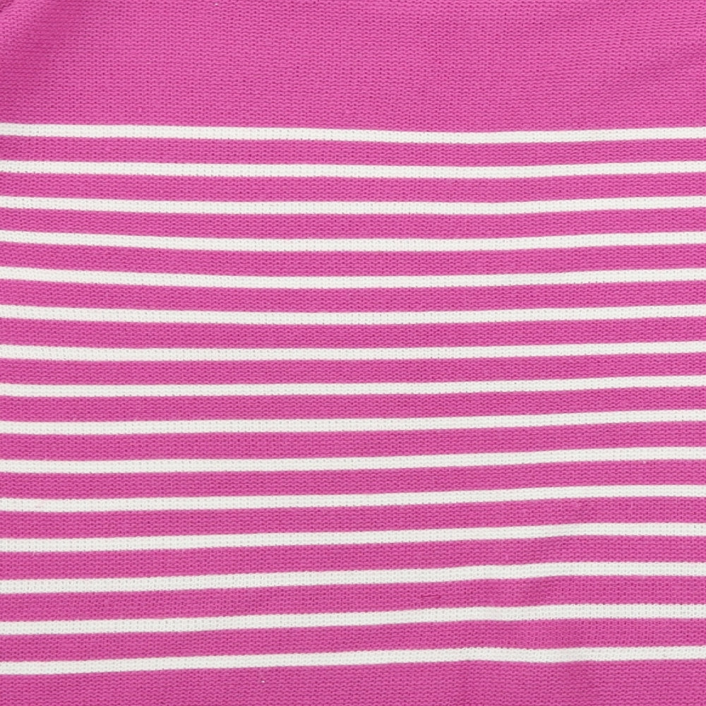 ISLE    Womens Pink Striped  Pullover Jumper Size S