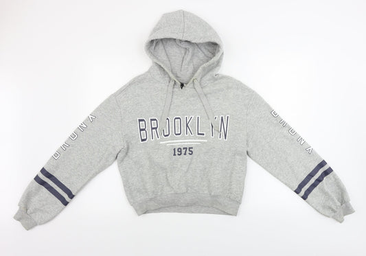 H&M  Womens Grey   Pullover Hoodie Size S