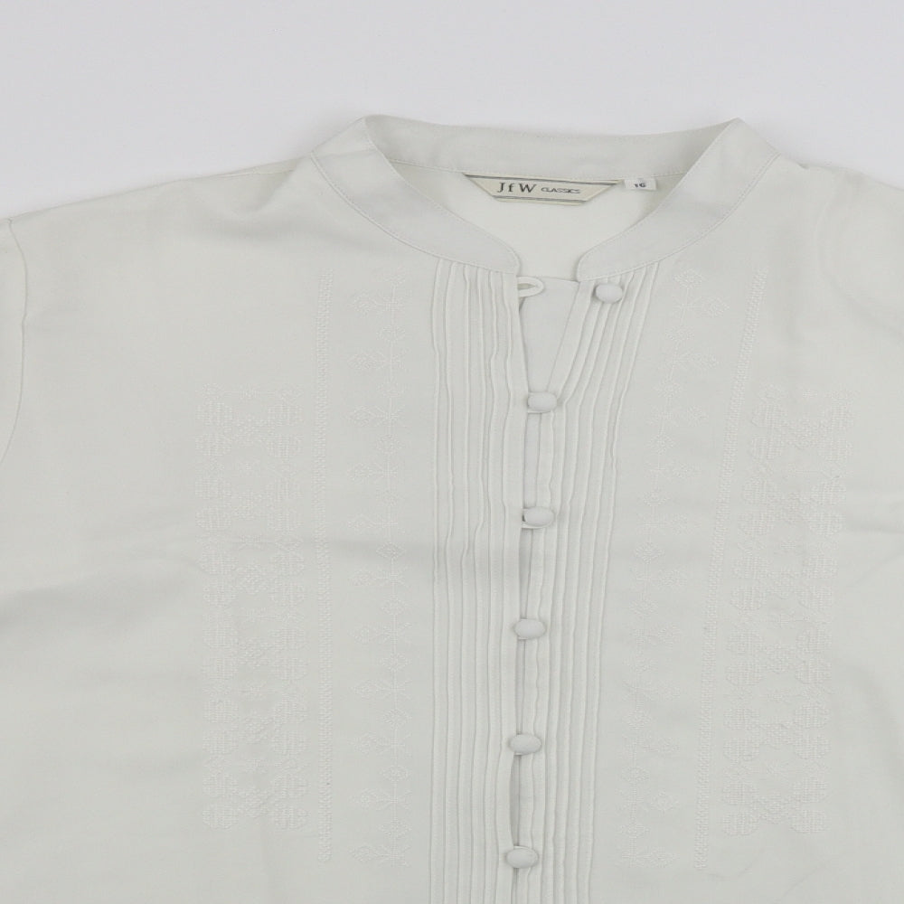 JFW Womens Beige   Basic Blouse Size 16