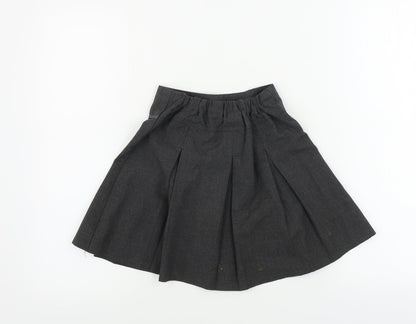 Preloved TU Girls Grey   A-Line Skirt Size 6 Years - Back
