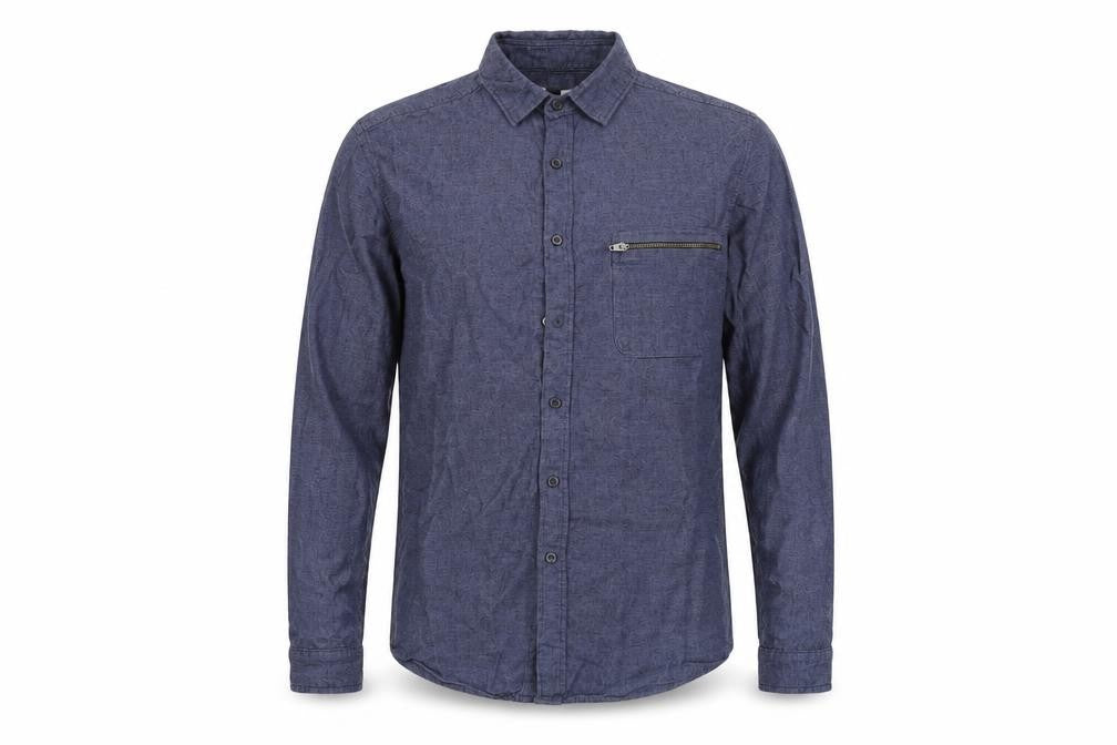 Topman  Mens Blue Check   Button-Up Size M