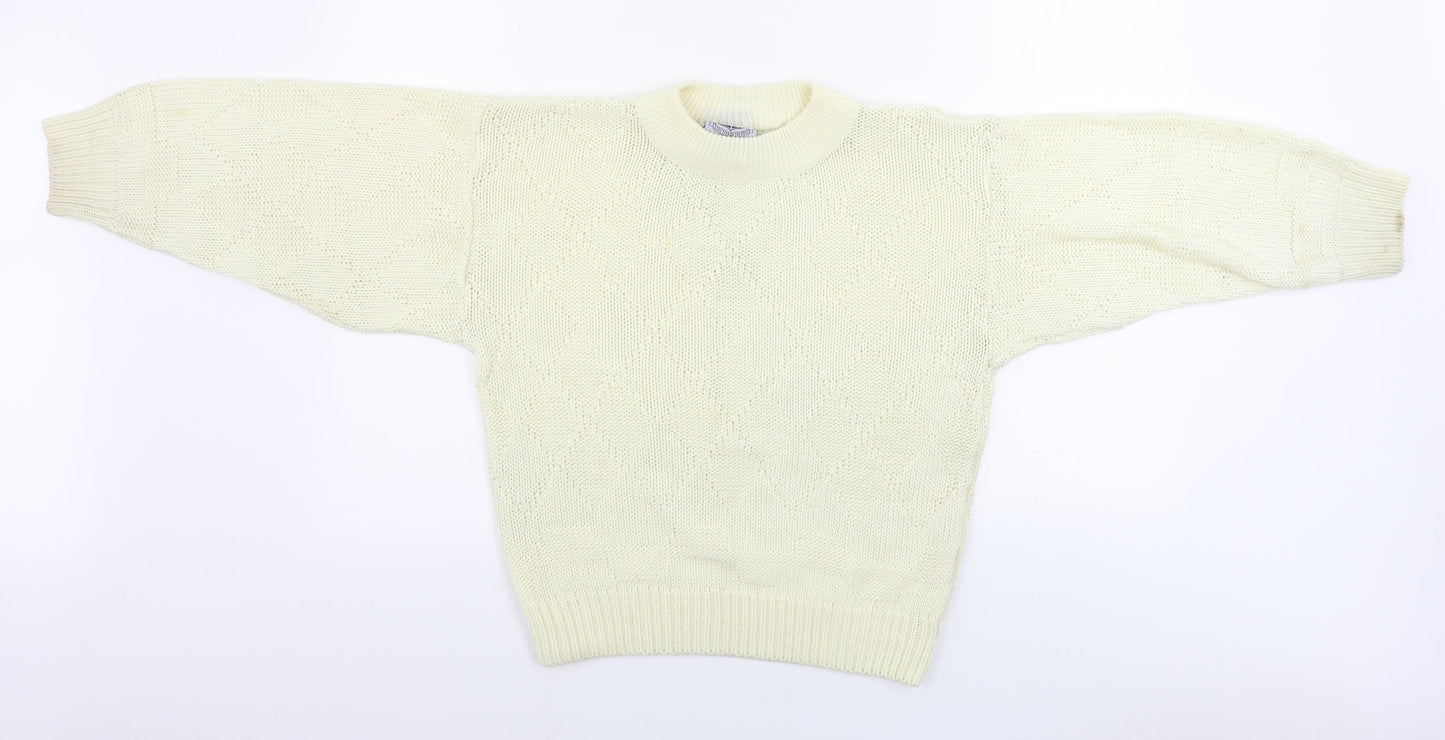 Rush Womens Beige   Pullover Jumper Size 4