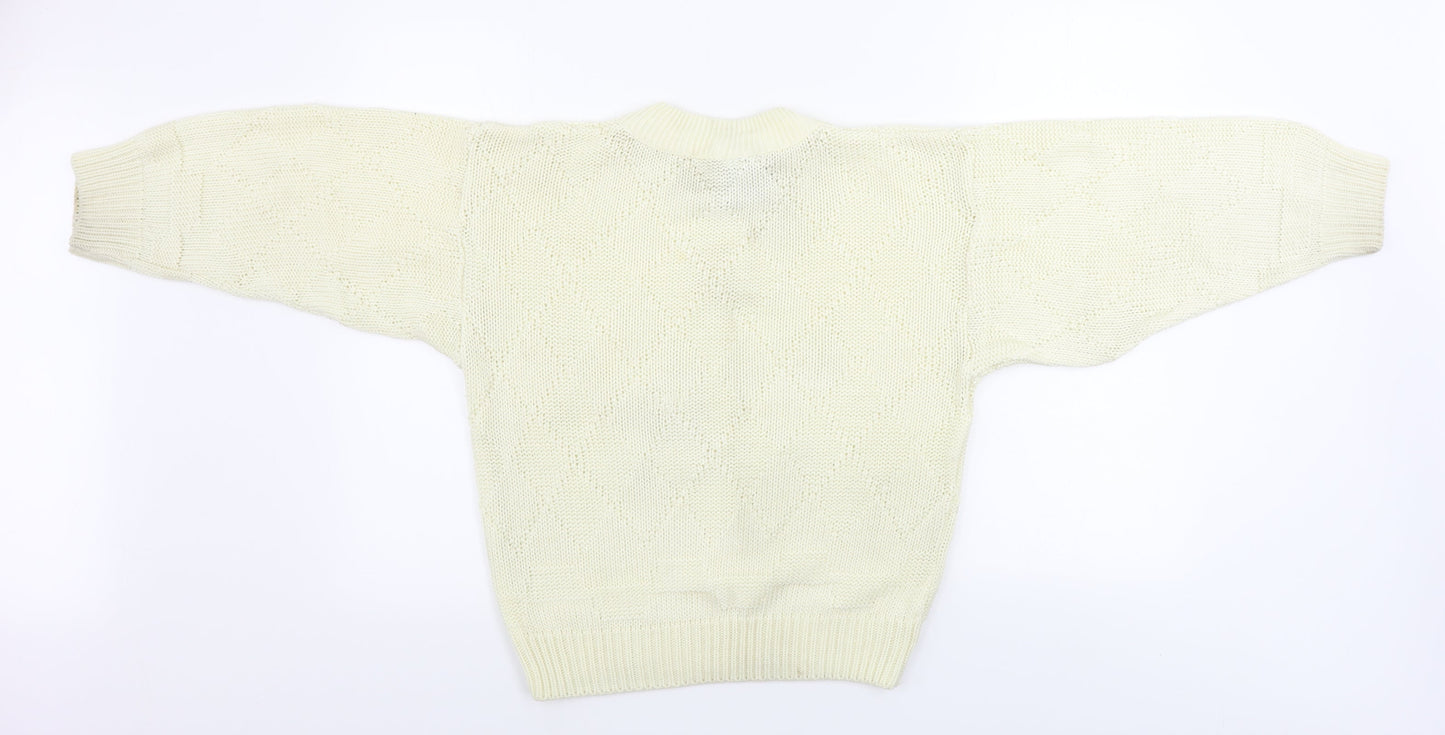 Rush Womens Beige   Pullover Jumper Size 4