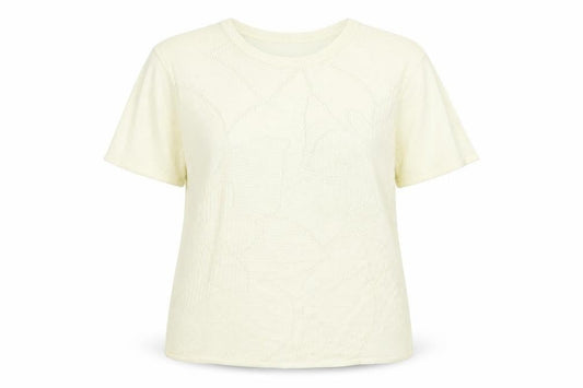 Gifford Fox  Womens Beige   Basic T-Shirt Size 14