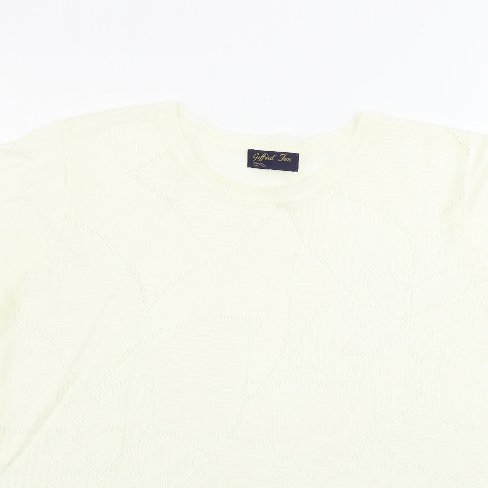 Gifford Fox  Womens Beige   Basic T-Shirt Size 14