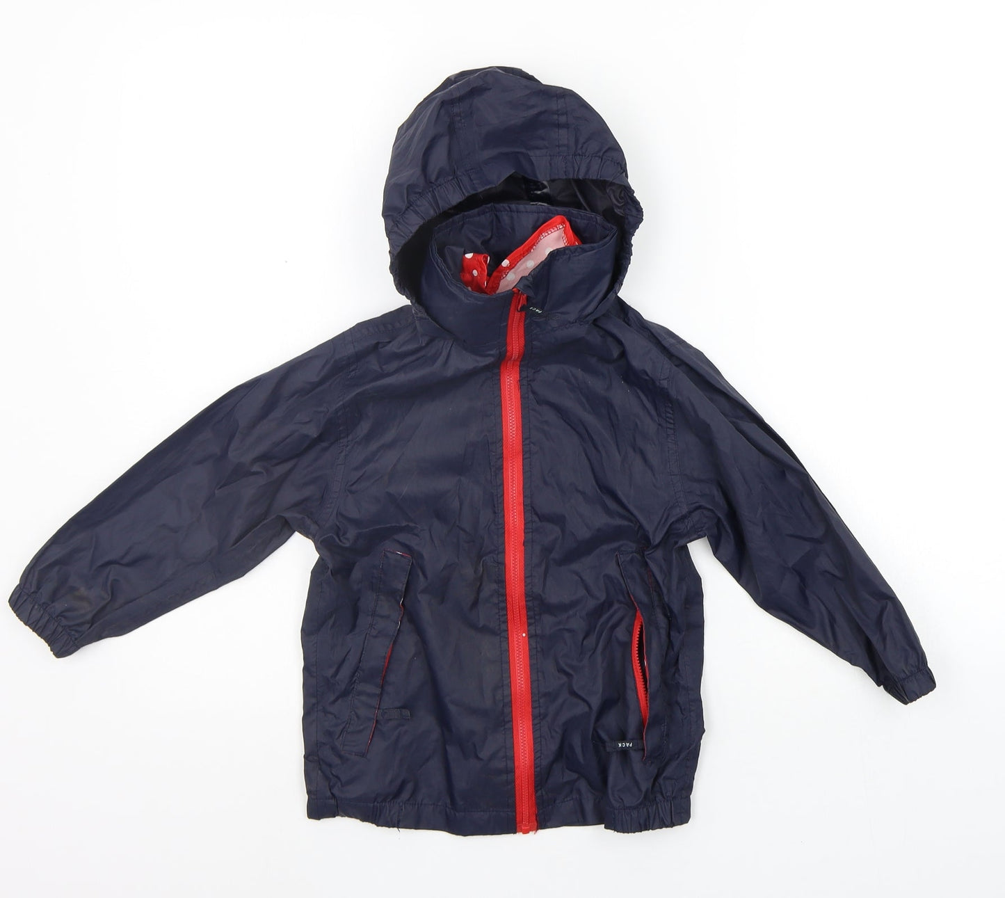 Preworn Girls Black   Rain Coat Coat Size 3-4 Years