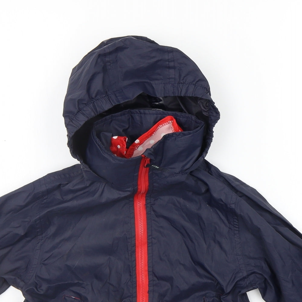 Preworn Girls Black   Rain Coat Coat Size 3-4 Years