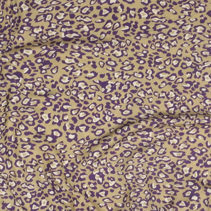 Artigiano Womens Beige Animal Print  Basic Blouse Size 12