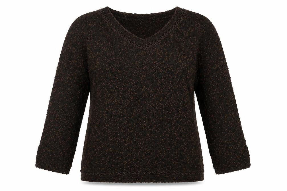 tayberry Womens Brown   Henley Jumper Size L