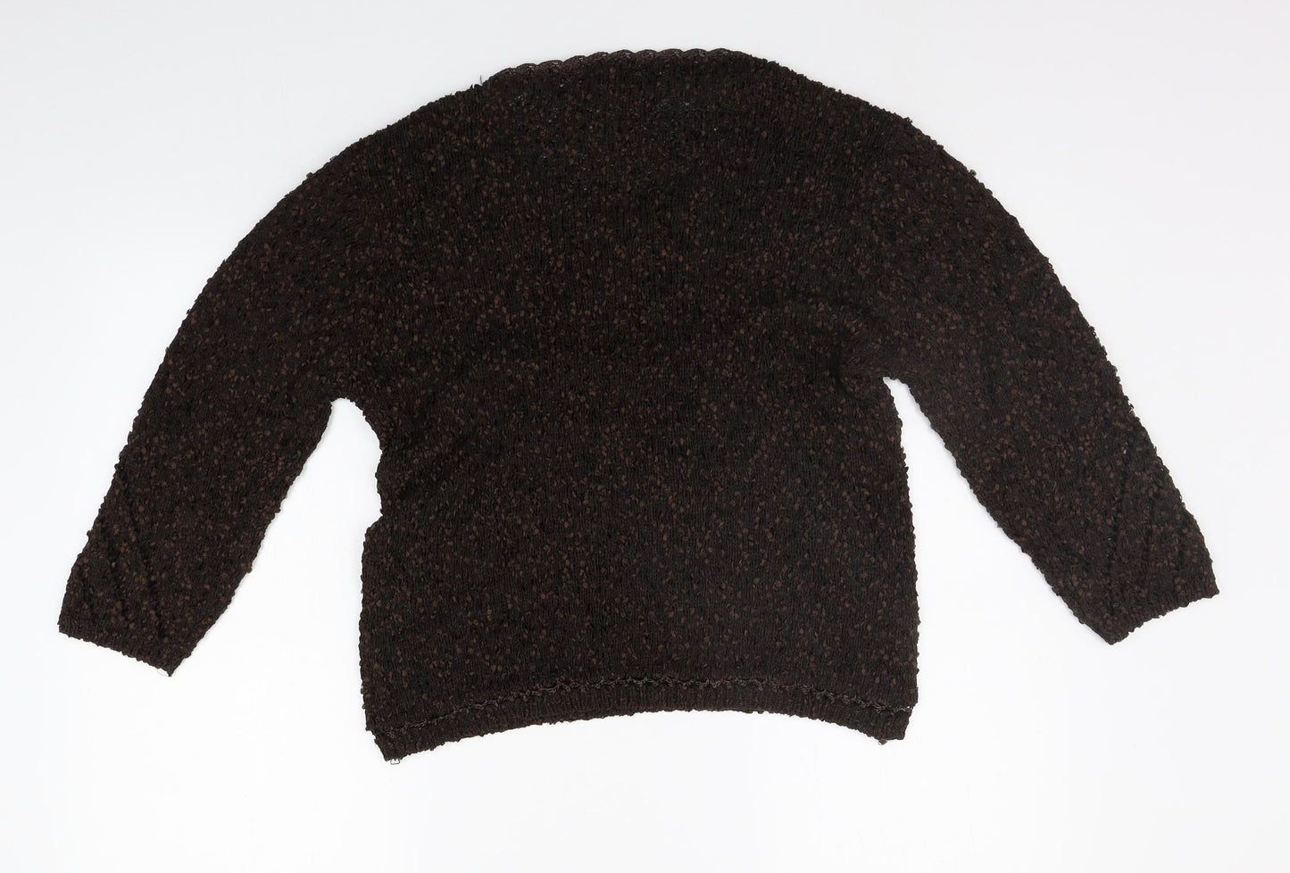 tayberry Womens Brown   Henley Jumper Size L