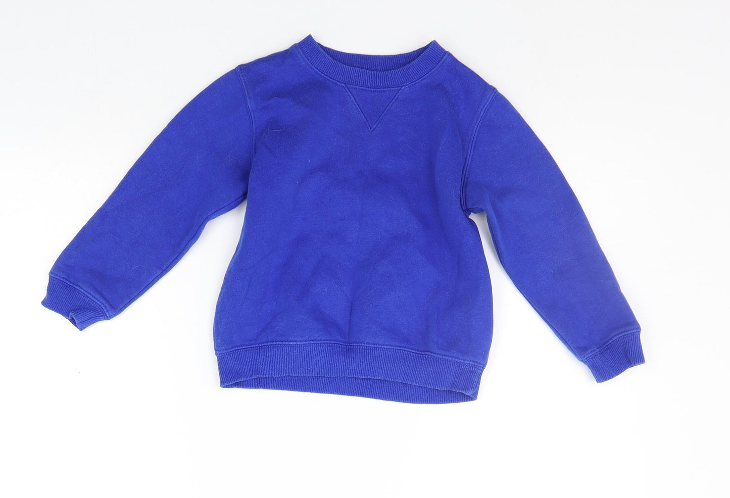School Life Boys Blue   Pullover Hoodie Size 4 Years