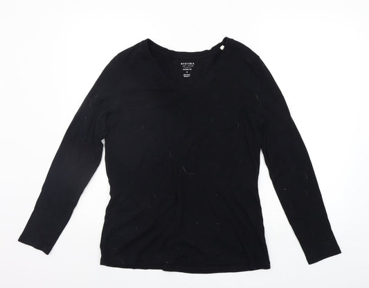 Sonoma Womens Black   Basic T-Shirt Size M