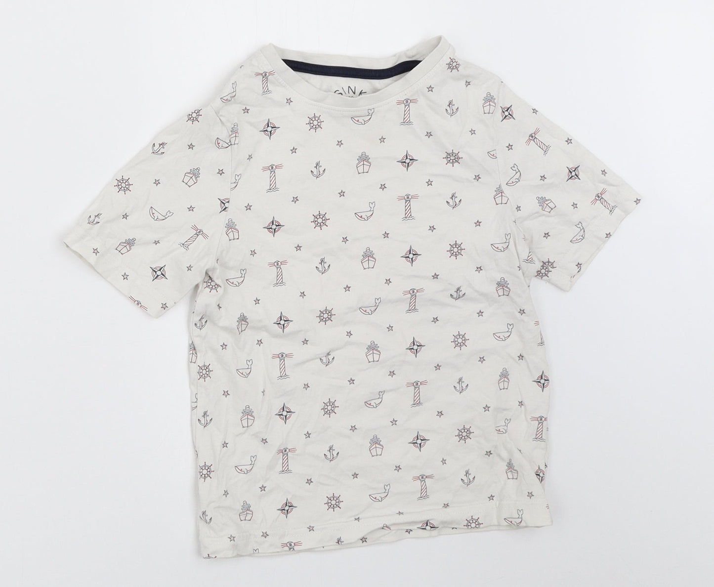 TU Boys White   Basic T-Shirt Size 5 Years