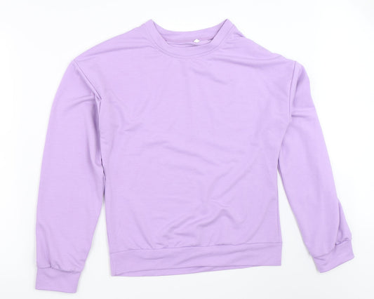 Preworn Womens Purple   Pullover Sweatshirt Size S