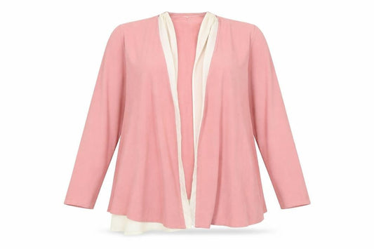 Front view of Principles women’s pink jacket blazer, size UK 14