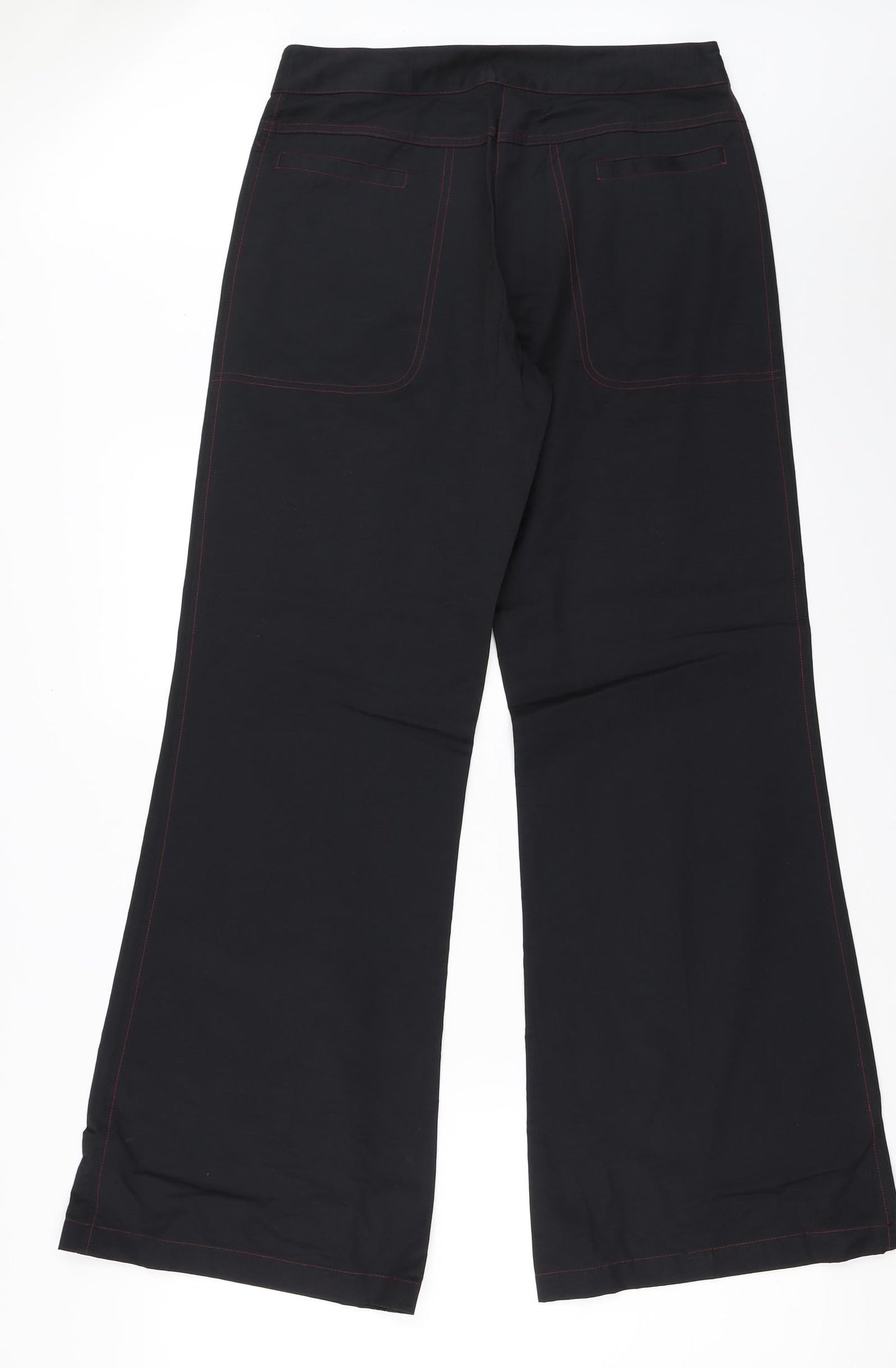 Mo Womens Black   Trousers  Size 12 L31 in