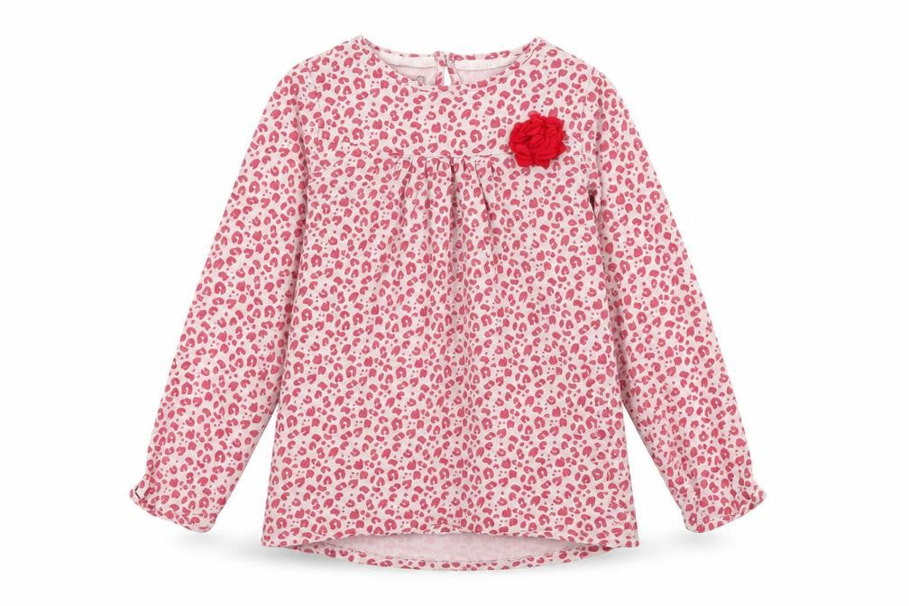 Vertbaudet Girls Multicoloured Animal Print  Basic T-Shirt Size 8 Years