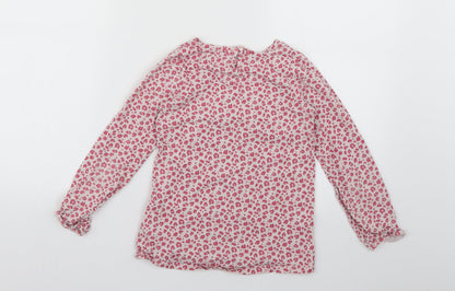 Back view of Vertbaudet girls’ multicoloured animal print basic t-shirt, size 8, years