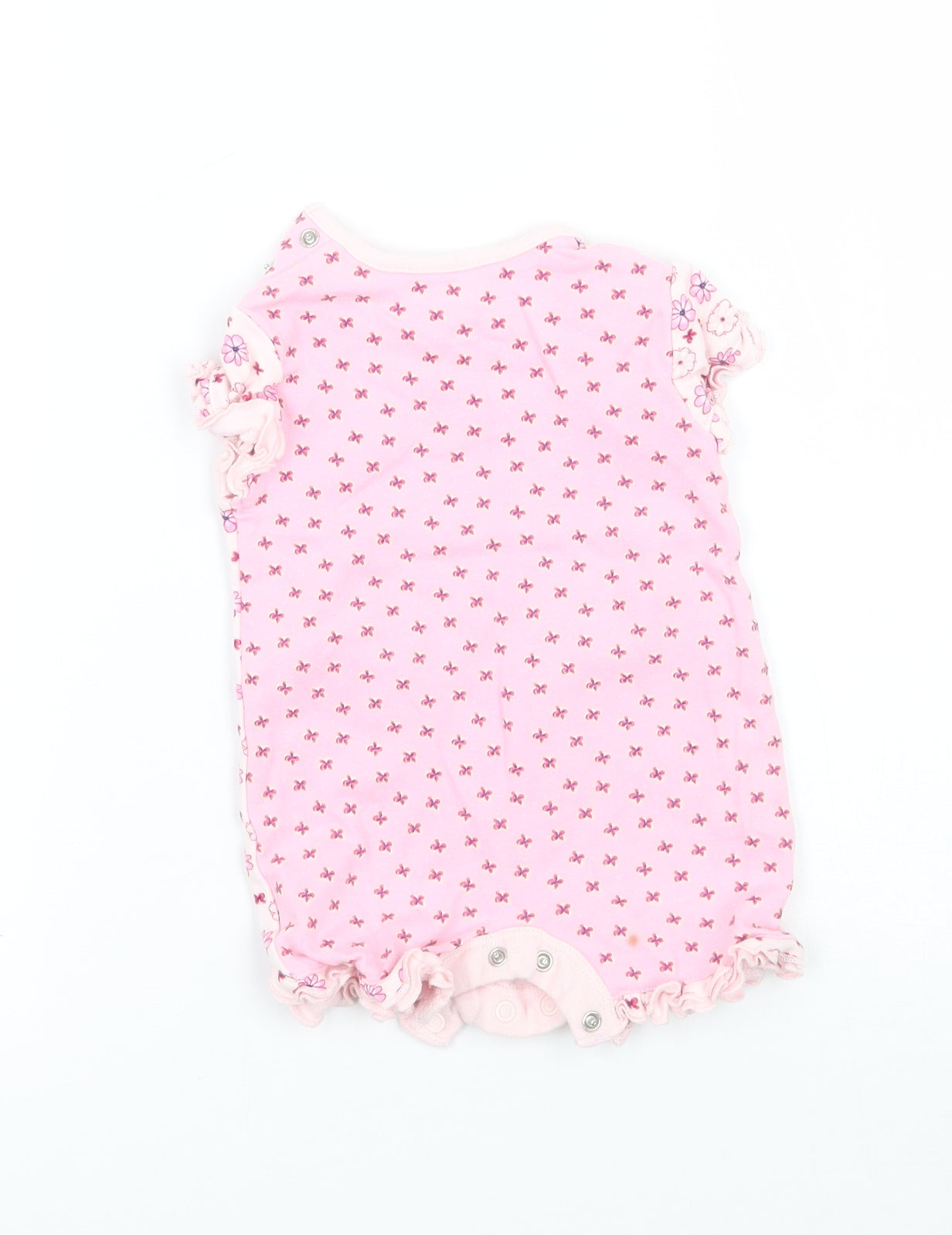 NEXT Girls Pink Floral  Babygrow One-Piece Size Newborn