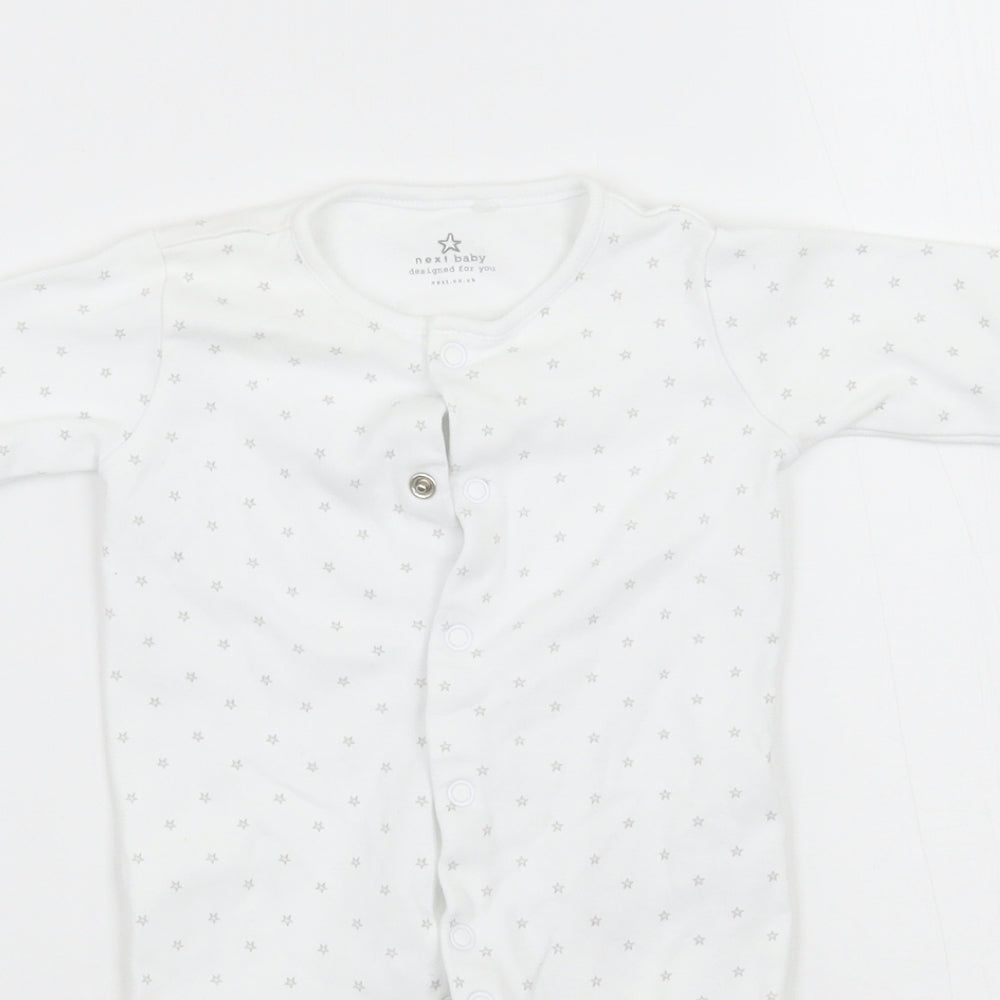 NEXT Baby White Geometric  Babygrow One-Piece Size Newborn