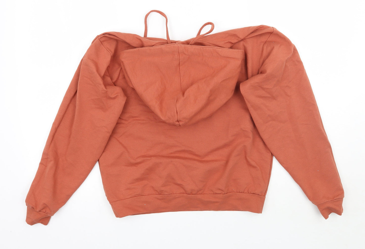 Boohoo Womens Orange   Pullover Hoodie Size 6