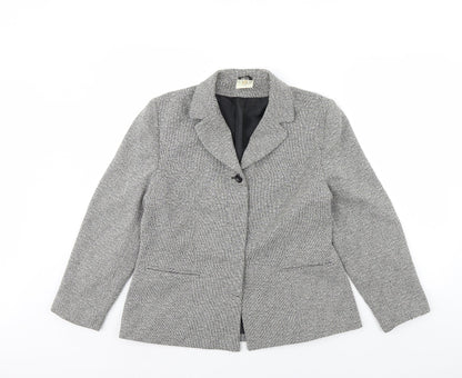 Etam Womens Grey   Jacket  Size 16  - Shoulder Pads