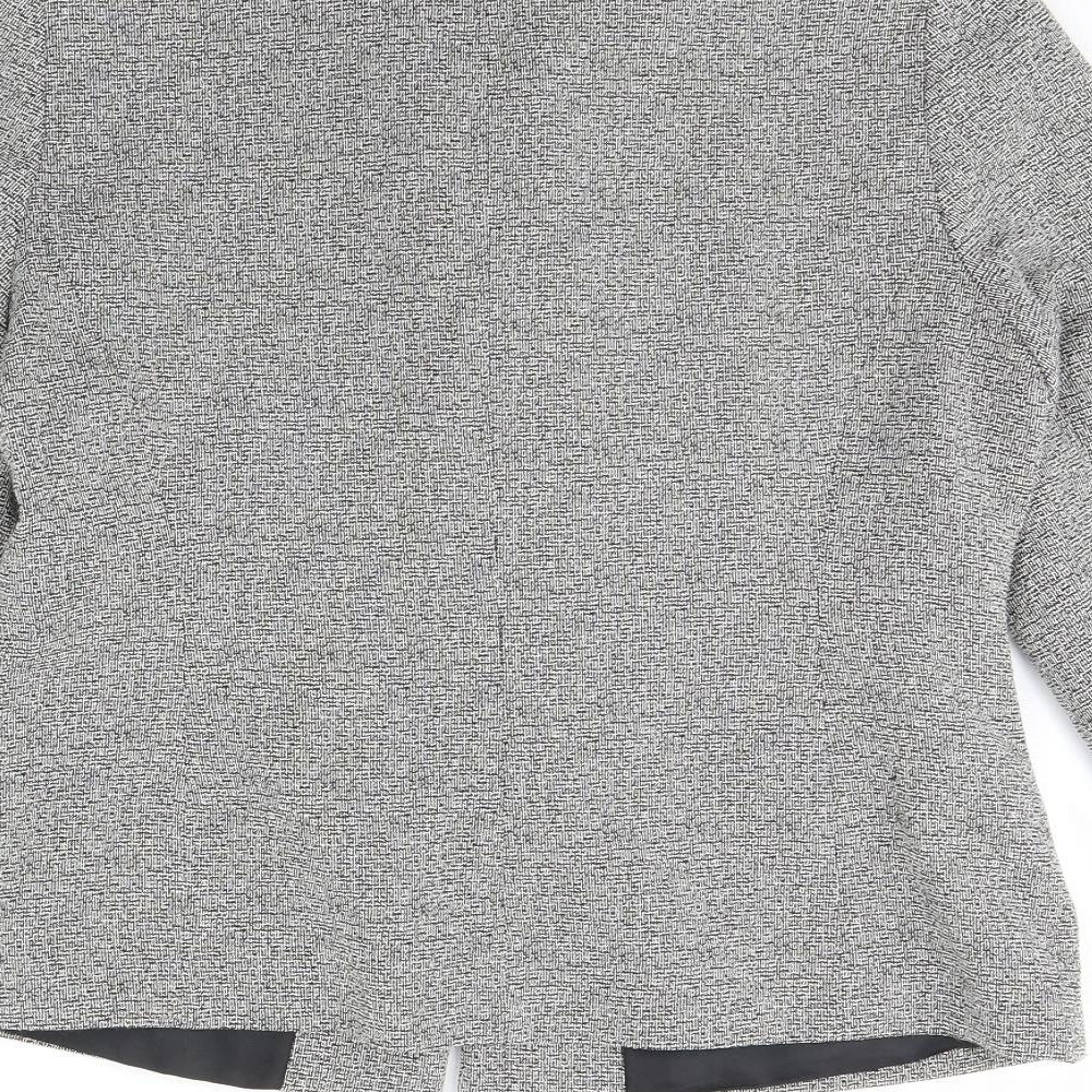 Etam Womens Grey   Jacket  Size 16  - Shoulder Pads