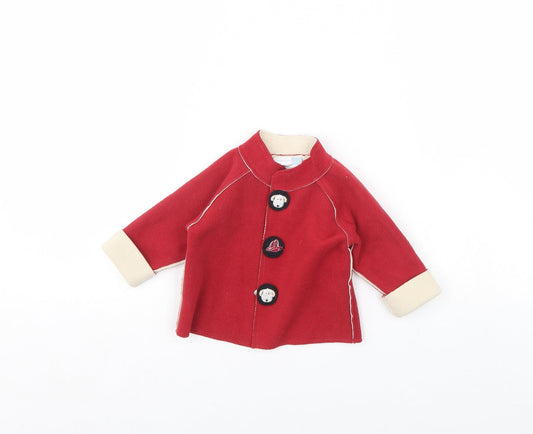 Vitamins Baby Red   Jacket  Size 6-9 Months