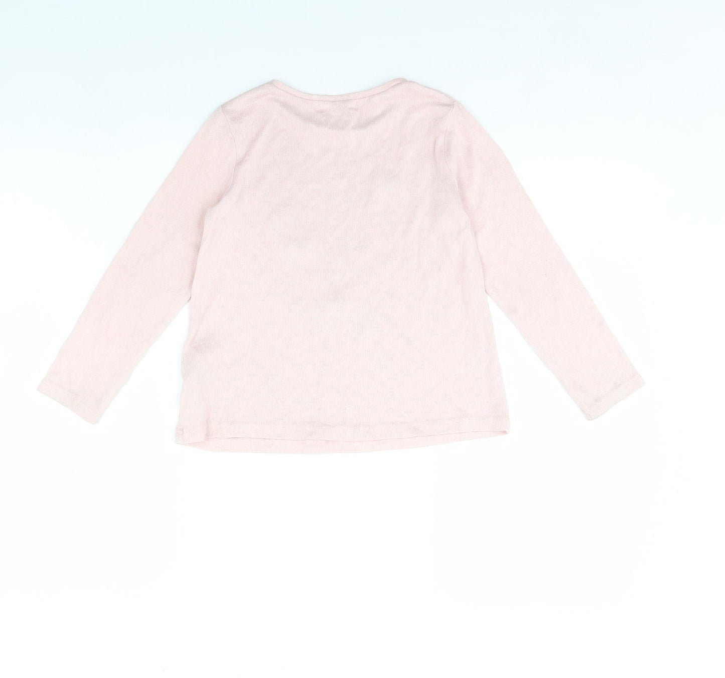 H&M Girls Pink   Pullover Jumper Size 6 Years  - Follow Your Heart