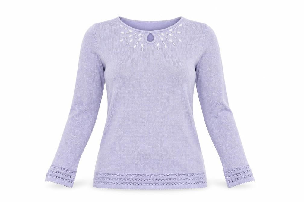 Bonmarché Womens Purple Pullover Jumper Size S