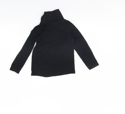 Back view of Anko girls’ black basic blouse, size 4, years