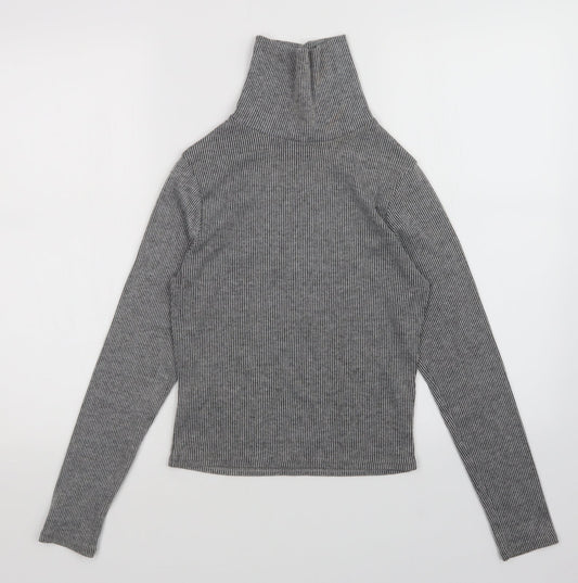 Innocence Womens Grey Striped  Pullover Jumper Size 8
