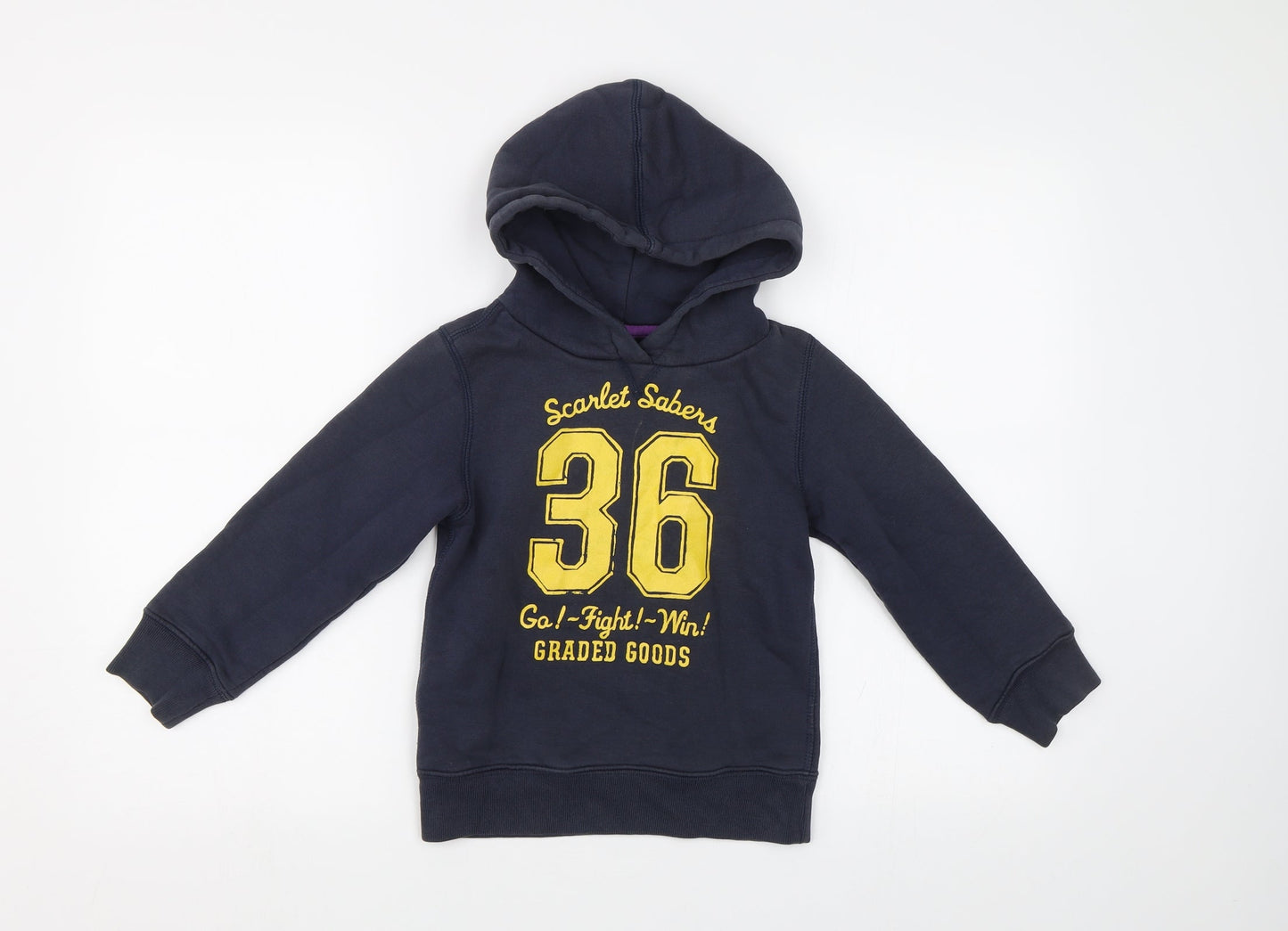 H&M Boys Blue   Pullover Hoodie Size 5-6 Years