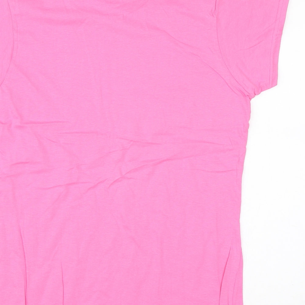 Gildan Womens Pink   Basic T-Shirt Size L