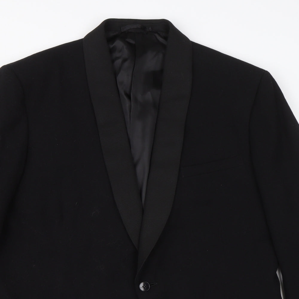 Maenson Mens Black   Jacket Blazer Size L