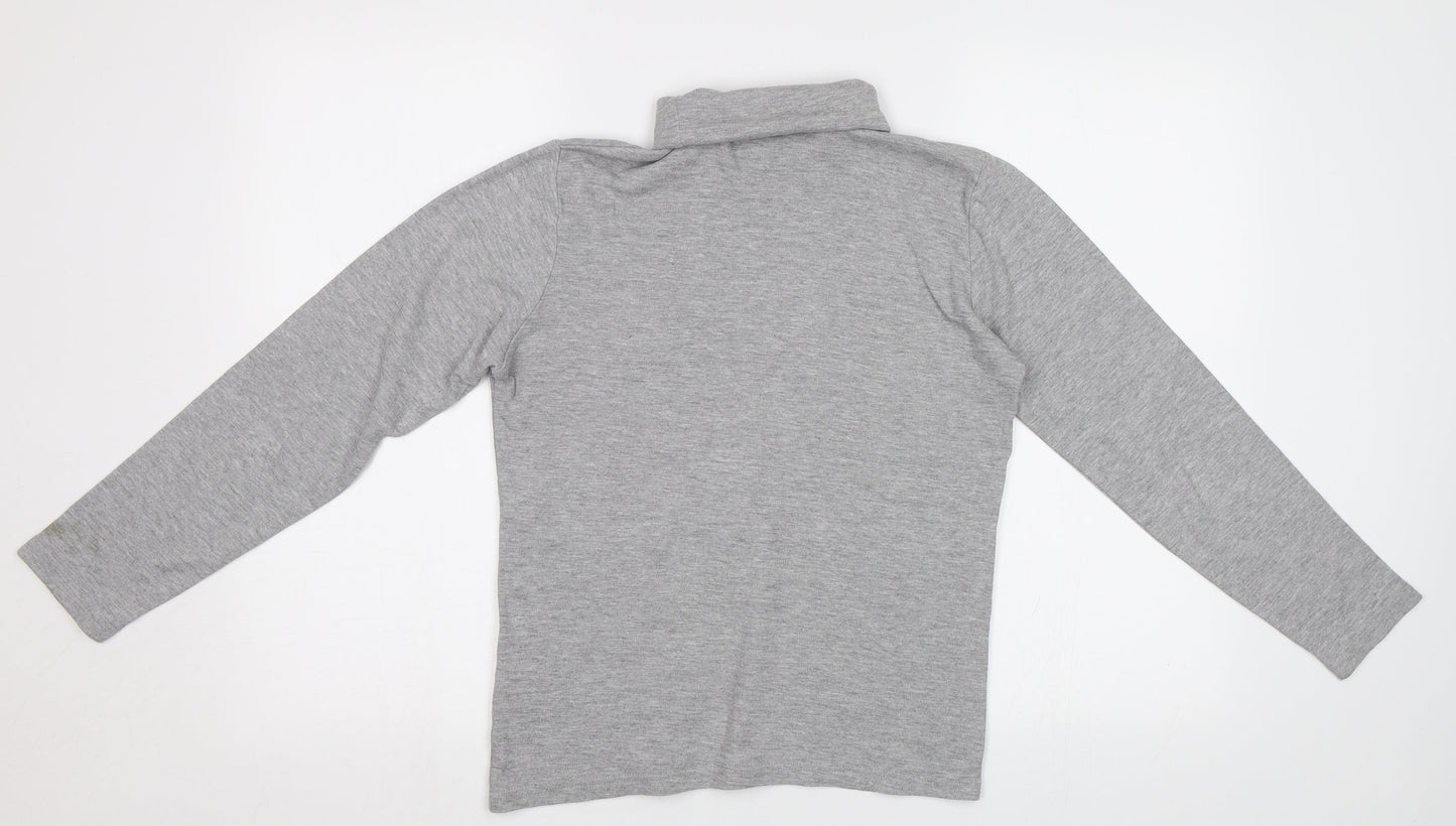 Isle Womens Grey   Basic T-Shirt Size S