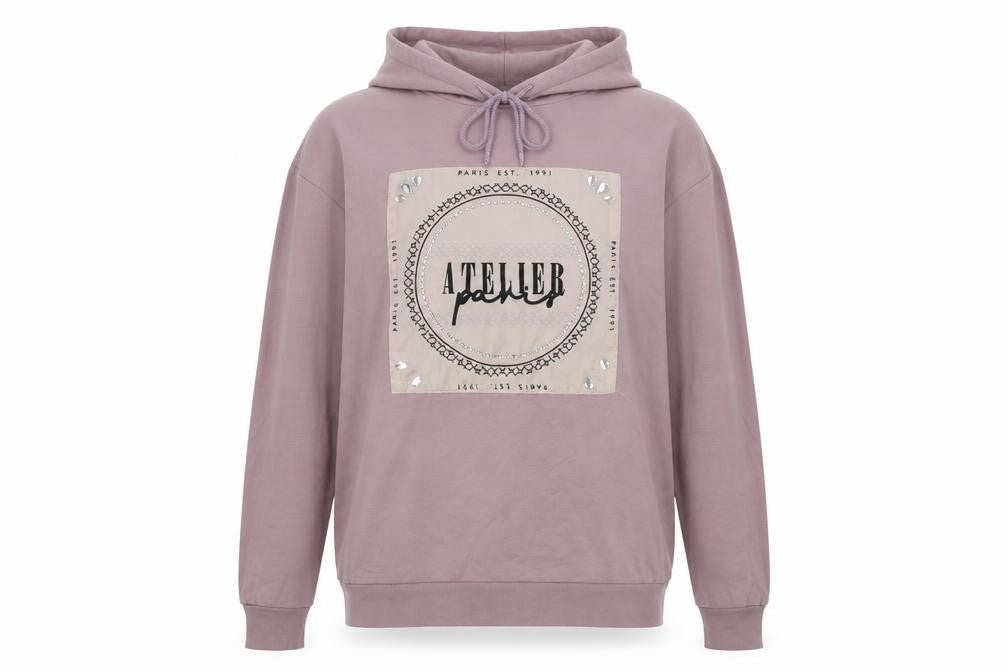 Select Womens Pink   Pullover Hoodie Size S