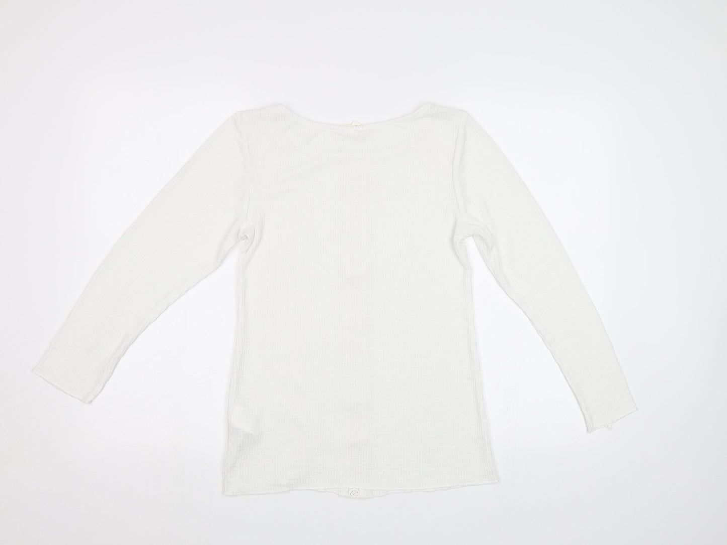 H&M Womens White   Basic Blouse Size S