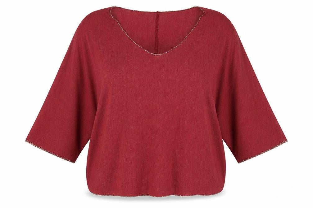 Preworn Womens Red   Basic Blouse Size XL