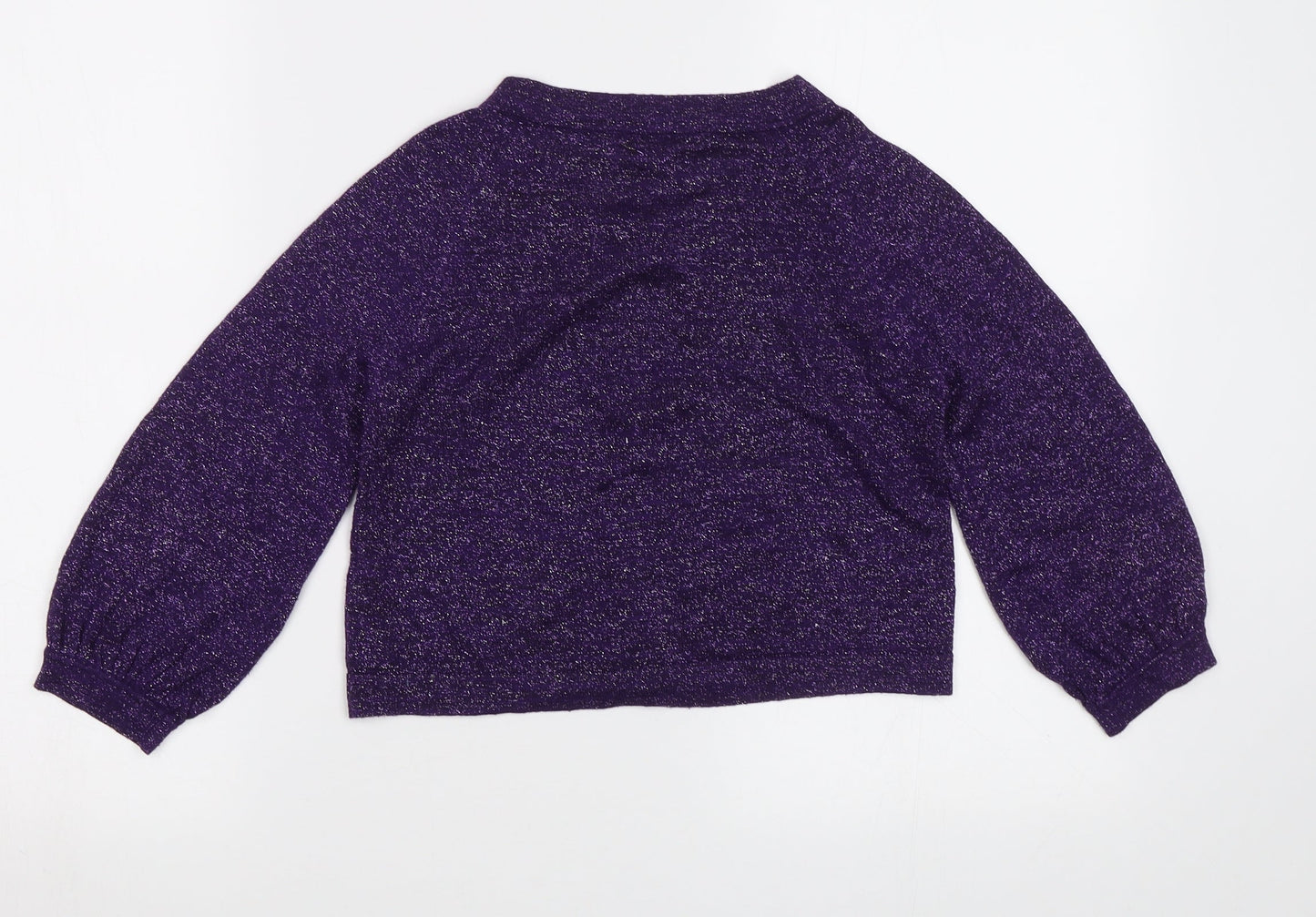 Matthew Williamson Girls Purple   Cardigan Jumper Size 11 Years