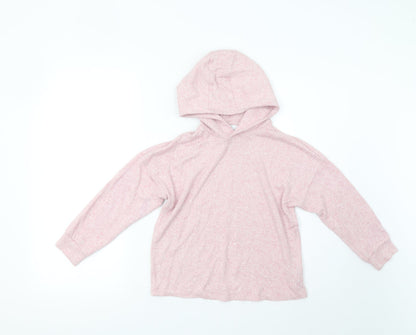 Marks & Spencer Girls Pink   Pullover Hoodie Size 8-9 Years