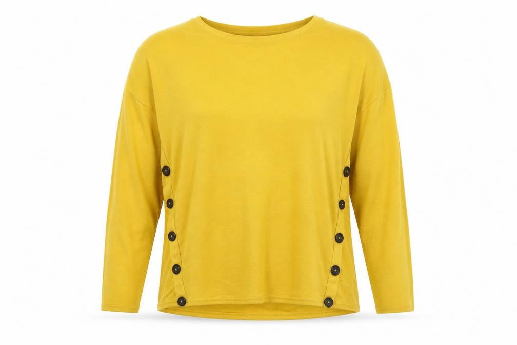New Look Womens Yellow   Pullover Jumper Size 12