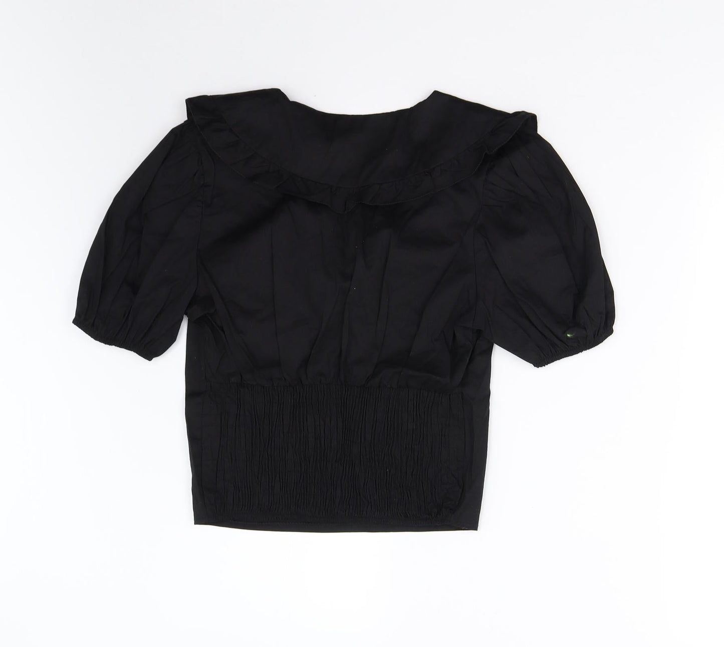 Preworn Womens Black   Basic Blouse Size 8