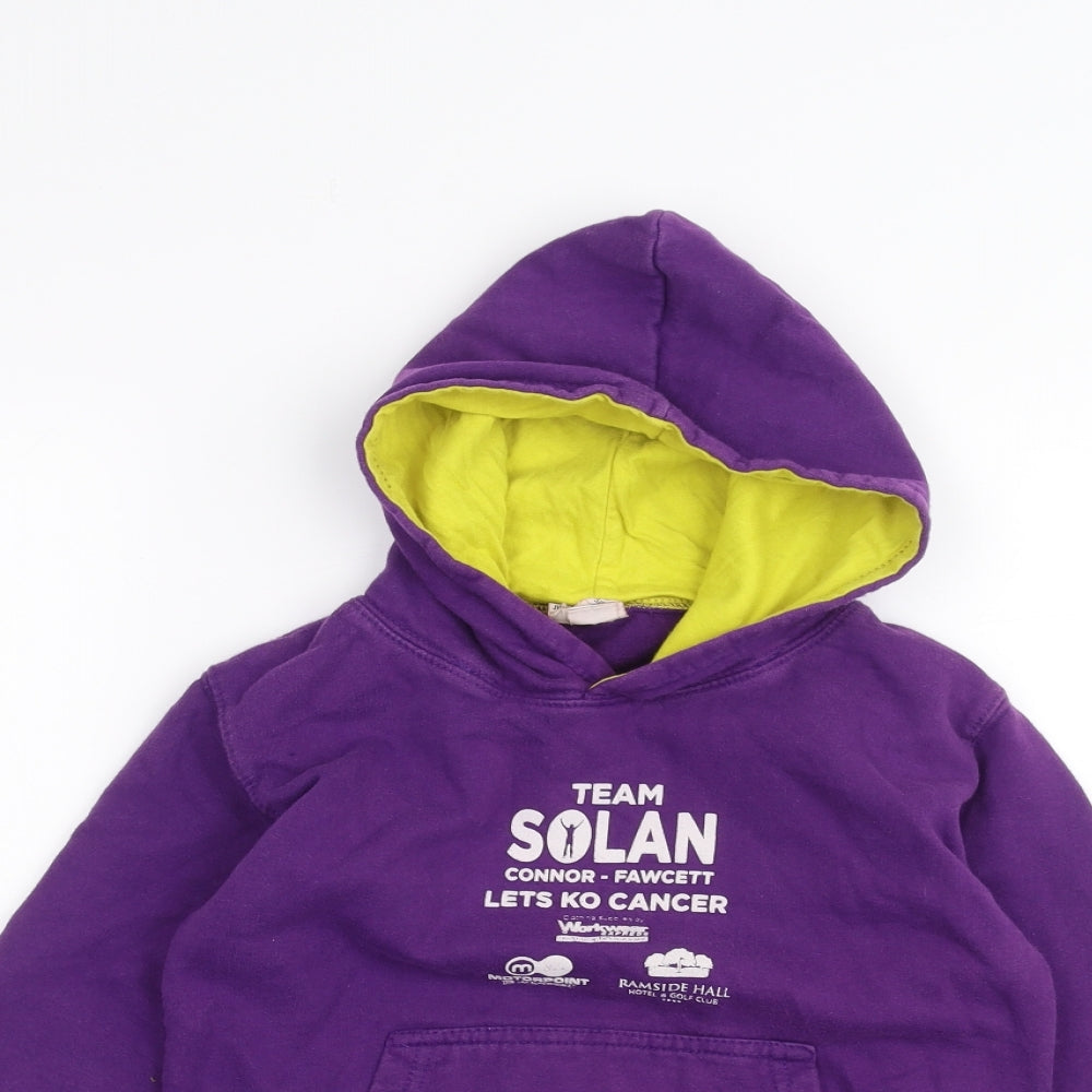 AWD Girls Purple   Pullover Hoodie Size 5-6 Years